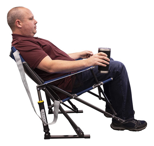 Imagen 6 de 6 de Silla Reclinable Azul Para Acampar