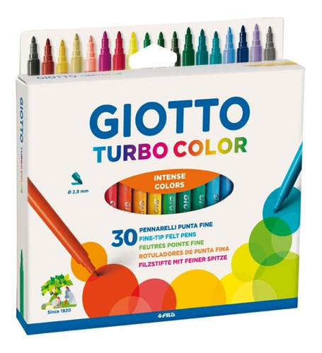 Marcadores Giotto Turbo Color X30 Colores Libreria San Jorge