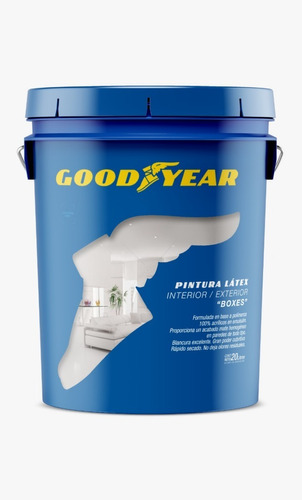 Pintura Goodyear Boxes Latex Blanco Interior Exterior 20 Lts