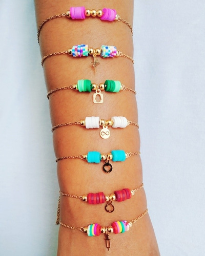 Imagen 3 de 10 de Pulseras Brazaletes Y Collares Para Dama En Acero Inoxidable