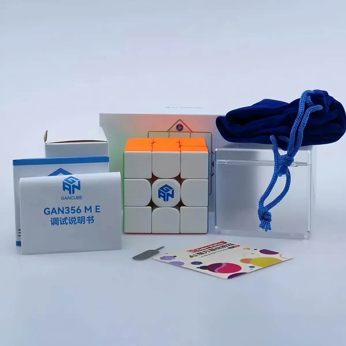 Cubo Mágico GAN 356ME 3x3x3 Magnético Profesional Plástico