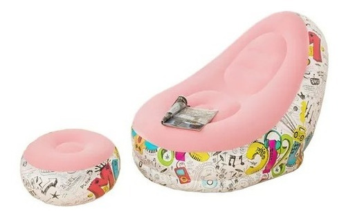 Sofa Reposa Pies Inflable Puff Con Sillón Inflable Plegable