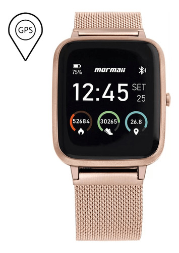 Smartwatch Mormaii Life Com Gps Molifegag/7j Dourado Rosê