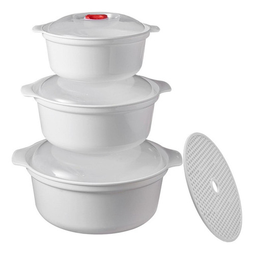 3 Piezas De Cuencos Para Microondas Con Tapas, Cuencos Para