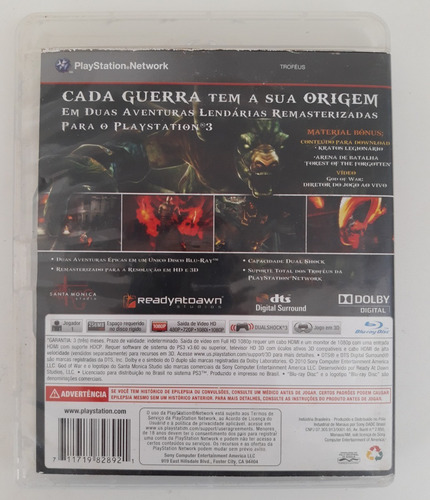 God Of War Origins Collection Ps3 Midia Fisica Seminovo