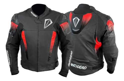 Chaqueta De Moto Antidead Boost Gp V4/ Negro Y Rojo