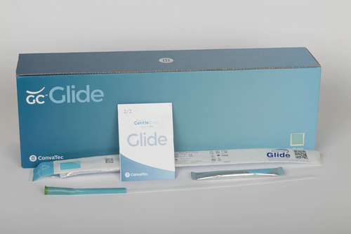 Catéter urinario masculino Gentlecath Glide Nr12, kit de 5 unidades