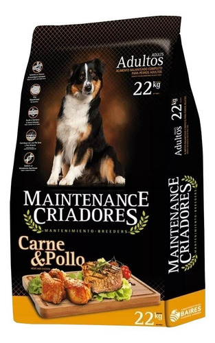 Imagen 1 de 1 de Alimento Maintenance Criadores para perro adulto todos los tamaños sabor carne y pollo en bolsa de 22kg