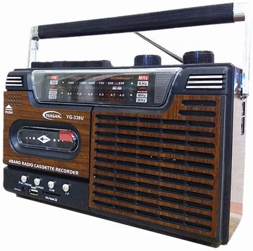 Reproductor Casete Grabador Radio Retro Vintage Am Fm In