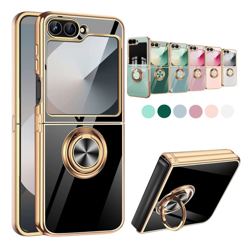 Capinha Capa Silicone Anel Magnético Para Z Flip 6 Case