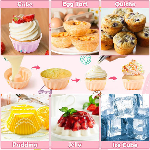 Molde De Silicona Para Postres Cupcakes Donas