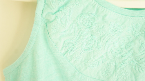Musculosa Zara Kids Bordada Nenas