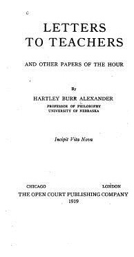 Libro Letters To Teachers, And Other Papers Of The Hour -...