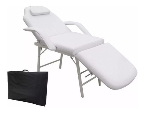 Silla Faciales Cama Camilla Sillón Spa Masaje Fisioterapia Color Blanco