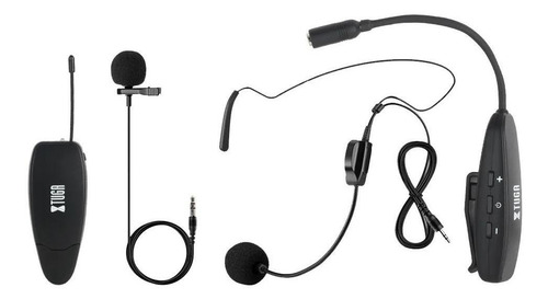 Imagen 1 de 2 de Micrófono inalámbrico Xtuga KX623 cardioide negro