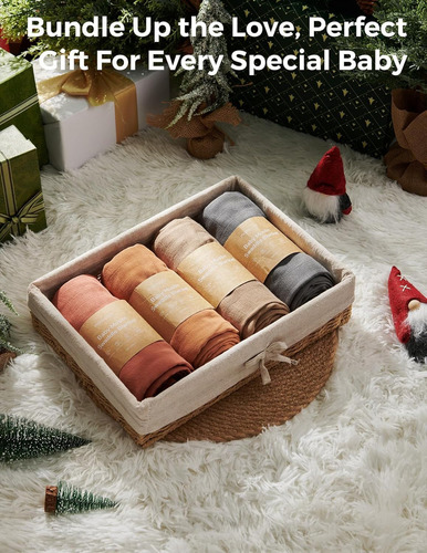 Mantas para bebés Momcozy SJ001 color marrón