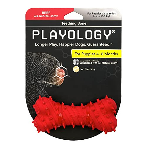 Playology Juguetes Para Perros Con Hueso Para Dentición De 