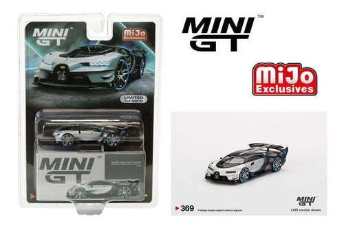 Mini Gt 1:64 Bugatti Vision Gran Turismo Silver Lhd Mgt00369