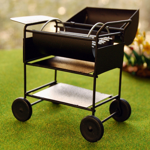 * Parrilla Asador Miniatura Para Casa De Muñecas 1:12,