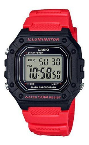 Reloj Casio W-218h-4bv Illuminator Resistente Al Agua