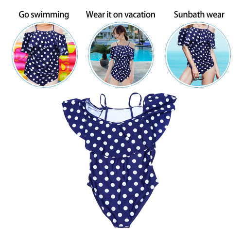 Traje De Baño De Verano Cómodo Con Estampado De Puntos A La