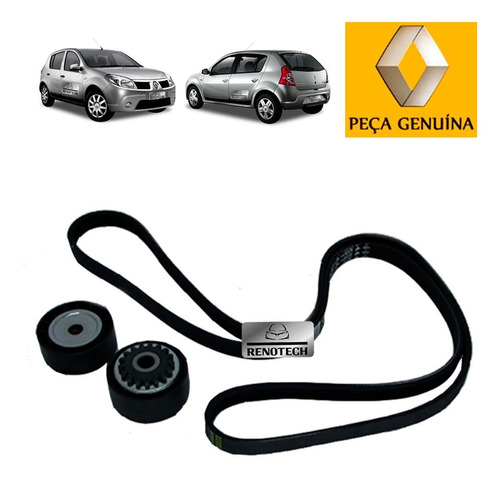 Kit Correia Tensor Ar Cond Sandero Ii 1.0 14 A 16 7701477533