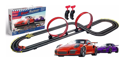 Pista Simil Scalextric 2.10m Porsche Car 220v 843033 Bigshop