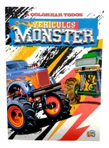 Comprar Libro Para Colorear Infantil Vehiculos Monster A Colorear Todos Deja Rodar Tu Imaginación 32 Páginas Para Niños Más De 4 Años