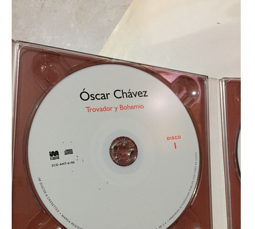 Oscar Chavez - Trovador Y Bohemio - Cd - Disco (Usado)