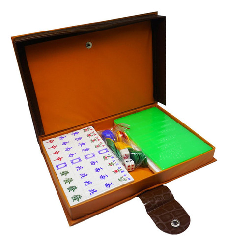 Mini Juego De Mahjong, Con Caja De Transporte 3-4 Personas