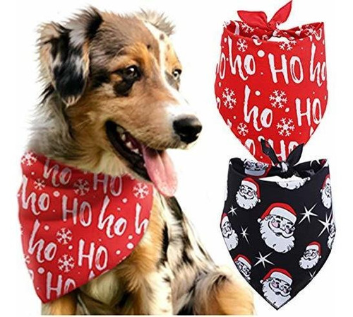 Boombone 2 Pack Christmas Dog Bandana, Triangulo Baberos Bu