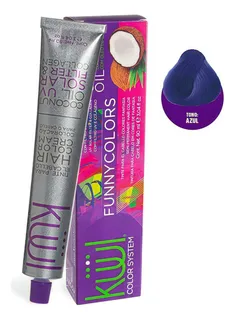 Tintes Kuul Funny Colors 90ml - Kit Tono Tinte Kuul Funny Colors Fantasía Azul