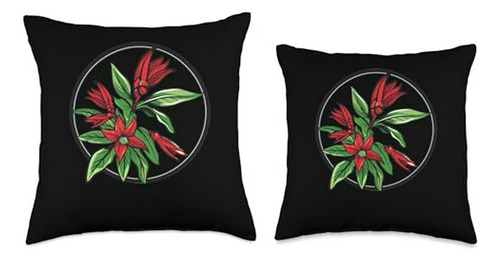 Cojín Redondo Con Logo De Cactus De Navidad - Decoración Ide