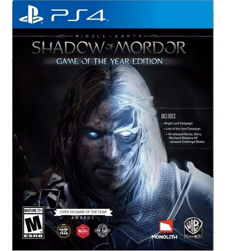 Middle Earth:shadow Of Mordor Goty Ps4 Fisico/mipowerdestiny