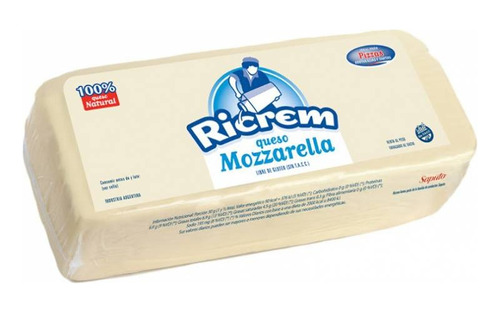 Queso Mozzarella Ricrem Horma 3.6 Kg Aprox