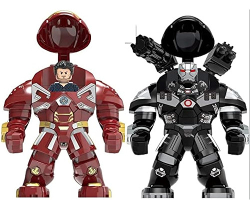 Iron And War Super Hero Action Figures Set 2 Pack Para Niños