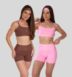 Kit 2 Conjuntos Fitness Feminino De Academia Alta Qualidade