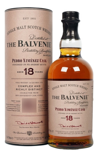 Whisky Balvenie Pedro Ximénez Cask 18 Anos - 700ml