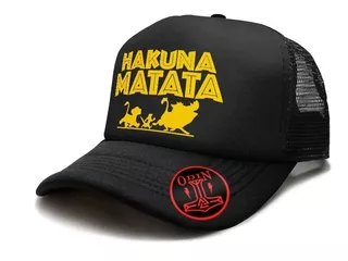 Gorra Trucker Personalizada Rey Leon Hakuna Matata