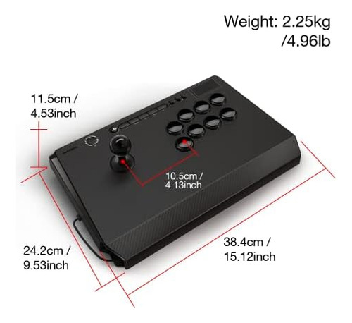 Joystick Con Cable Qanba B1 Titan Para Playstation Y Pc