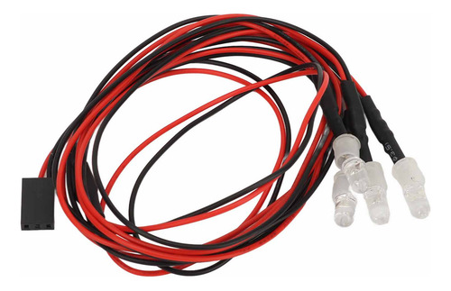 Juego De 5 Luces Rc Car Parts, 7,4 V, 5 Mm, 2 Led Azules Y V