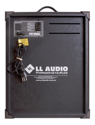 Caixa de som LL Audio TRX 12 com bluetooth preta 127V/220V