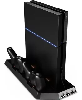 Base Vertical Para Playstation 4 Ps4 Con 2 Cooler Hub 3 Usb