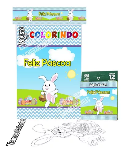 20 Revistas Colorir Lápis De Cor + Massinha Moldes Natal