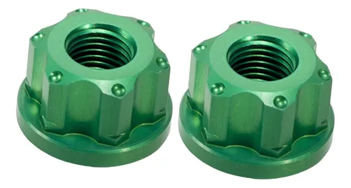 comprar 2 Tuercas De Eje De Cubo De Rueda De Bicicleta M9, Verde