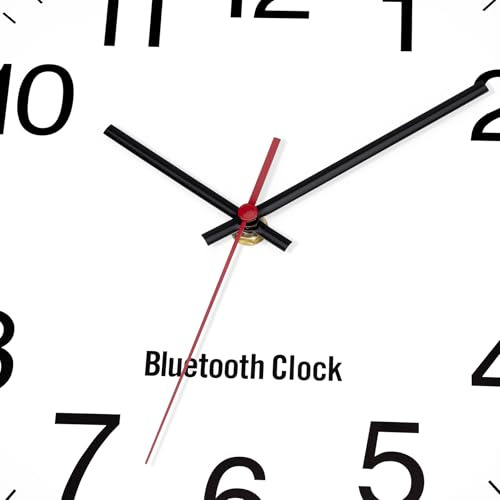 Reloj De Pared Foxtop De 12 Pulgadas Con Bluetooth, Sincroni