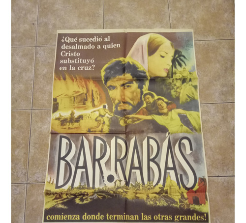 Afiche De Cine: Barrabas. Anthony Quinn Jack Palance