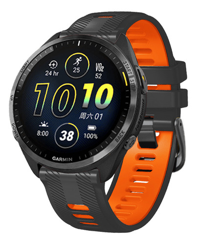 Para Garmin Forerunner 965 955 945 935 Correa De Silicona Or