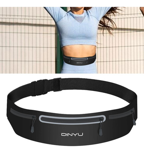 Riñonera Con Cinturón Para Correr, Bolsa Para Negro
