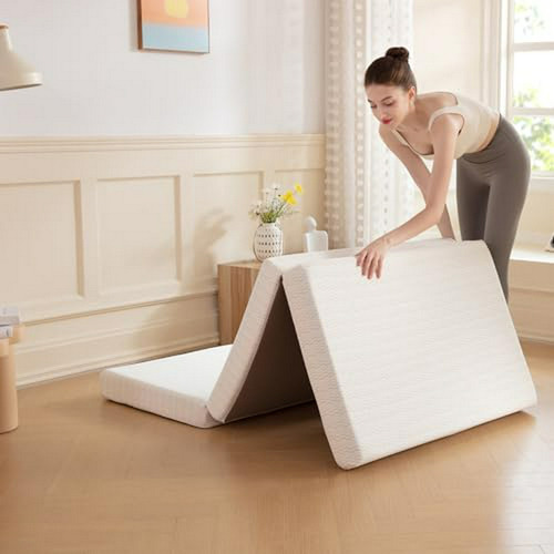 Mattress Plegable Mlily Queen 4  Tri-fold Memory Foam,